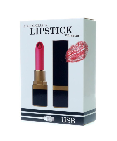 Stymulator-Lipstick Vibrator USB 10 functions