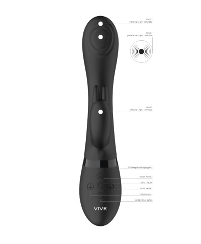 Wibrator - Pulse G-spot Rabbit - Black