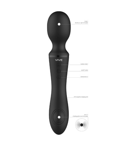 Wibrator Różdżka - Wand Vibrator - Black