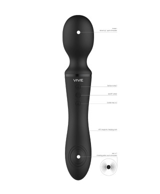 Wibrator Różdżka - Wand Vibrator - Black