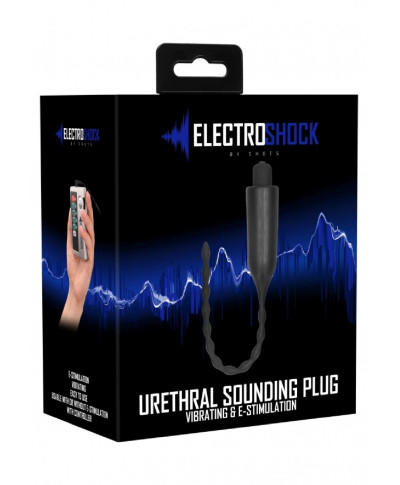 Elektrostymulator BDSM Vibrating Urethral Sounding - Black