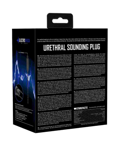 Elektrostymulator BDSM Vibrating Urethral Sounding - Black