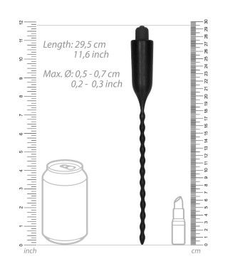 Elektrostymulator BDSM Vibrating Urethral Sounding - Black