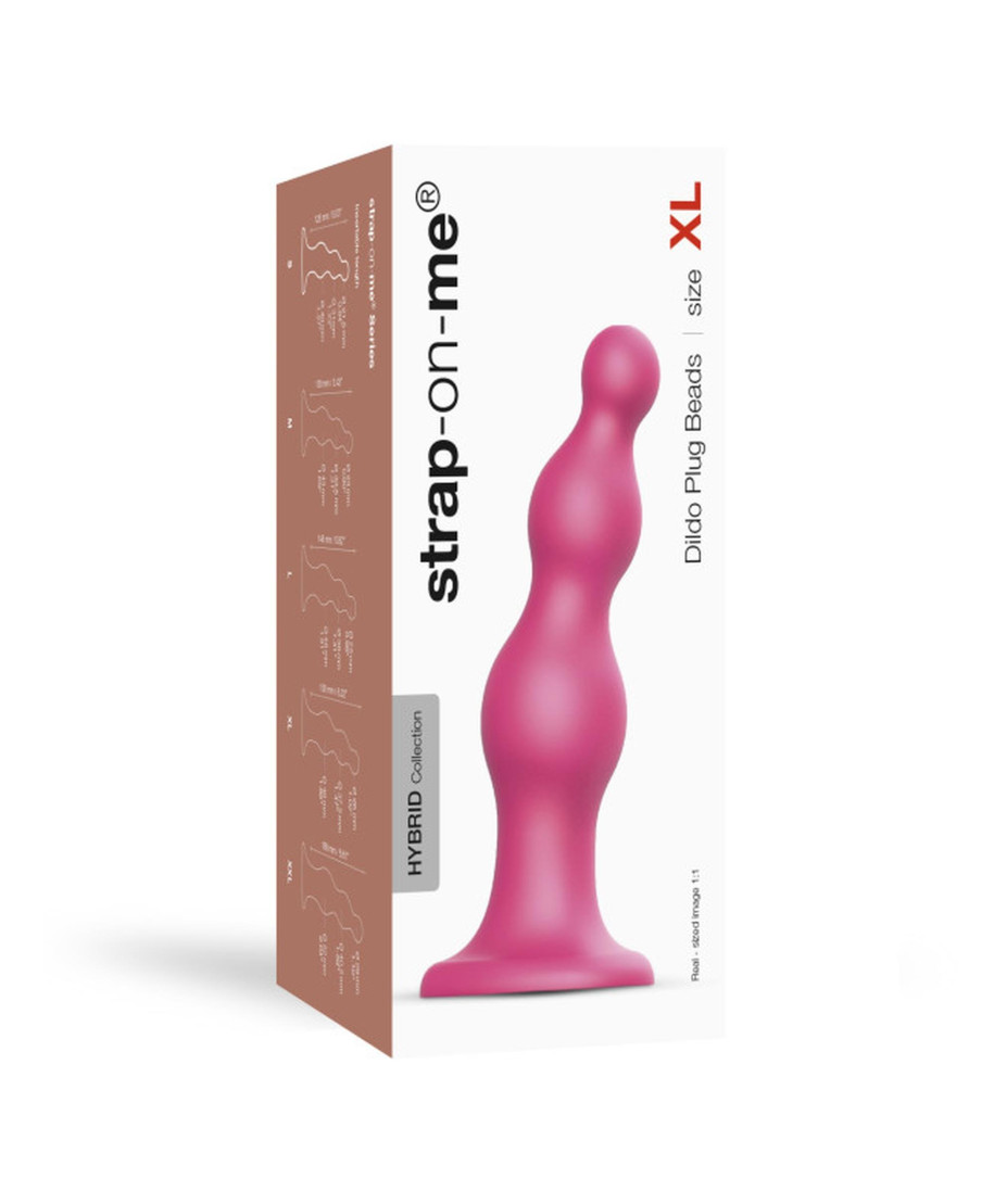 Dildo różowe do strap-ona ostry sex silikonowy