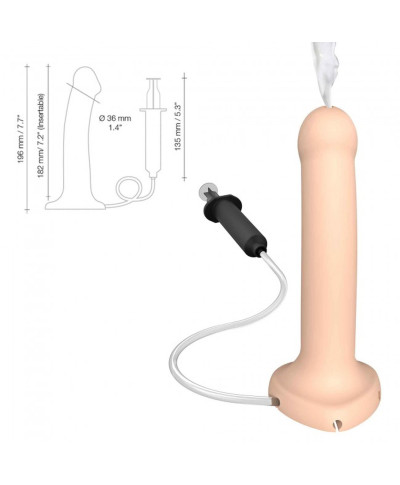 Realistyczne dildo penis z wytryskiem sex 19cm