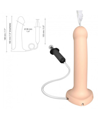 Realistyczne dildo penis z wytryskiem sex 19cm