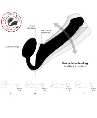 Podwójne dildo do stymulacji punktu G i anusa S-XL