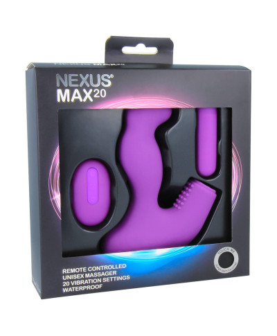 Nexus - Max 20 Remote Control Unisex Massager Purple