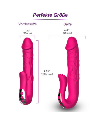 Realistic Tongue Stimulating Dildo Vibrator