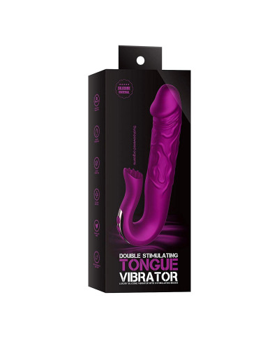 Realistic Tongue Stimulating Dildo Vibrator