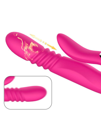 Deluxe Twirling Vibrating Thruster RED