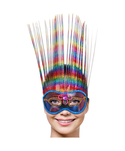 Maska-Venetian Mask Rainbow Deluxe