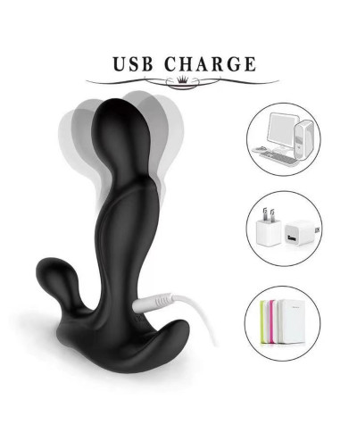 Prostate Twister Rechargeable Prostate Stimulator Black