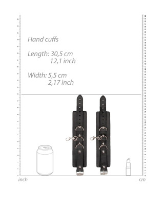 Bonded Leather Collar With Hand Cuffs