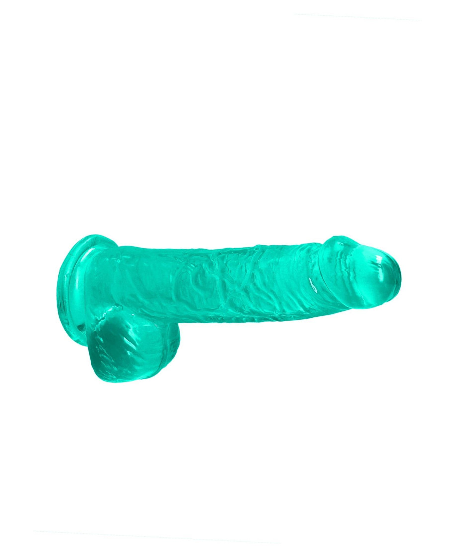 Zielone dildo do penetracji pochwy i anusa 17 cm