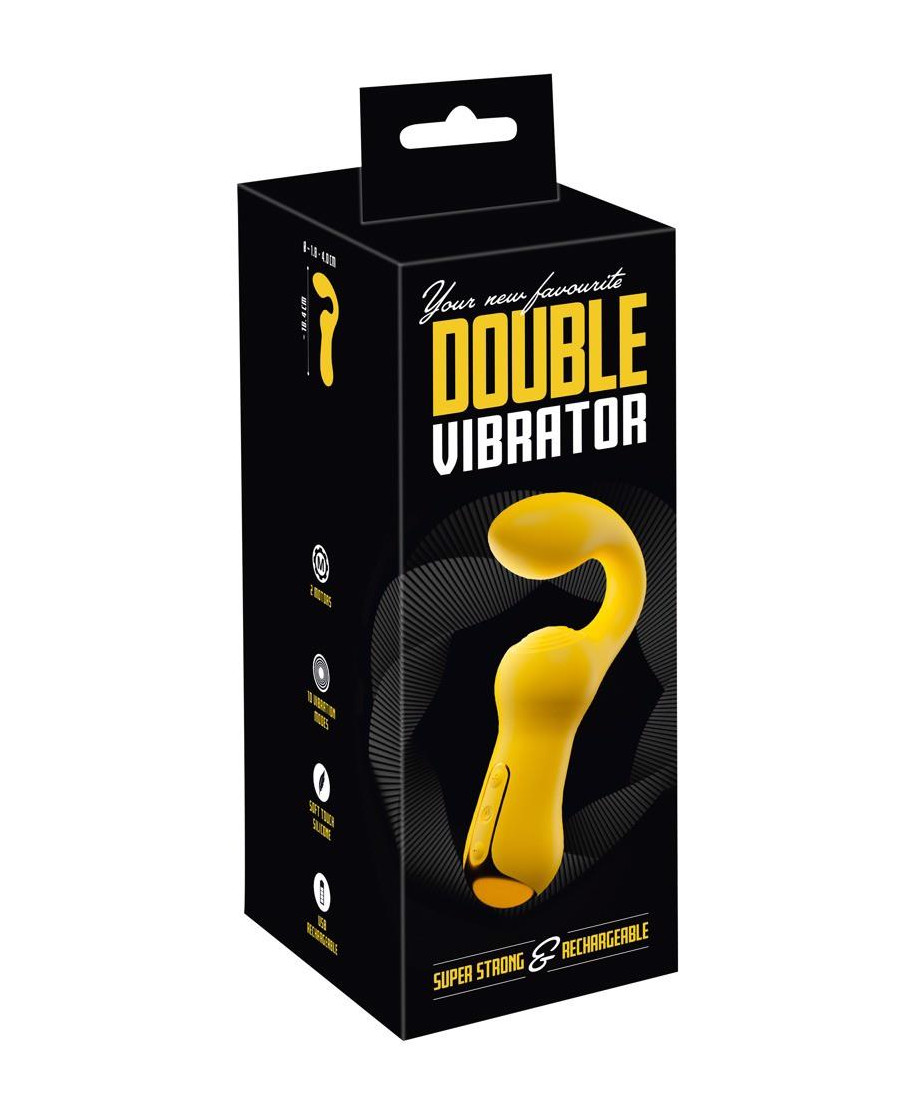 Wibrator stymulator pochwy łechtaczki 2w1 USB