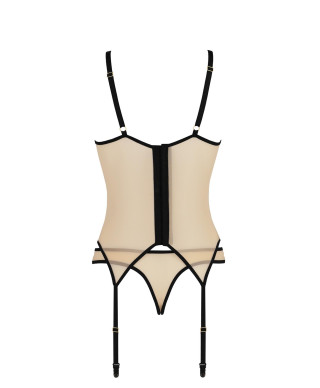 Bielizna-DENERYS CORSET beige SM