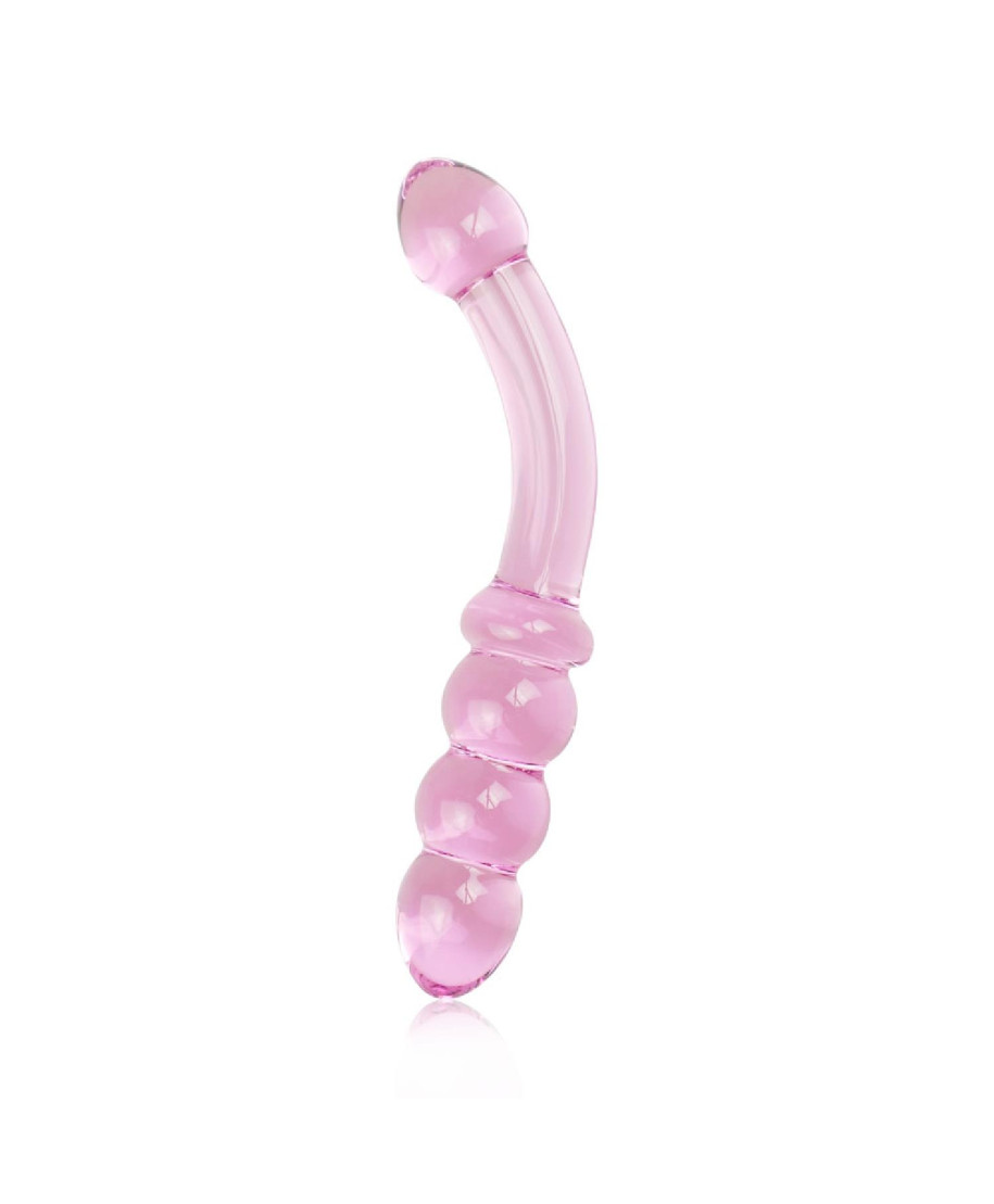 Słodkie różowe analne dildo szklane sex 18 cm