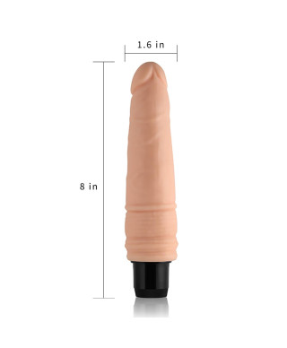 Wibrator realistyczny penis z wibracjami 20 cm