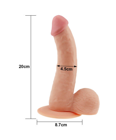 Dildo cieliste realistyczny wygląd penisa 20 cm