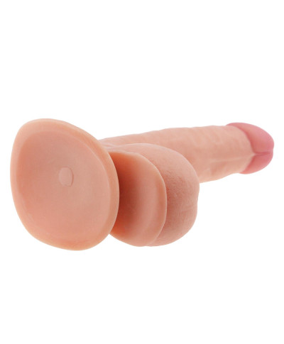 Dildo realistyczne z przyssawką żylaste 18 cm