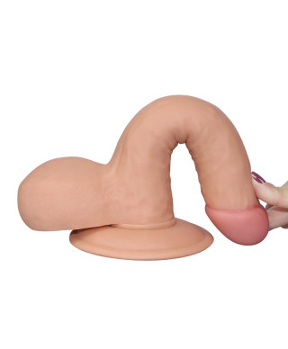 Dildo realistyczne z przyssawką żylaste 18 cm