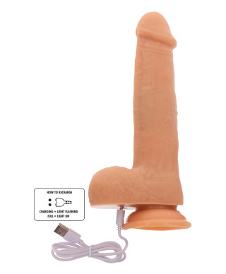 Rotating Beads Vibrating Dildo