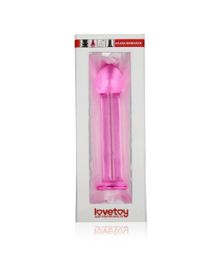 Szklane dildo z prostym trzonem i główką 16 cm