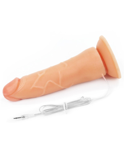 Majtki strap-on w zestawie z wibrującym dildo 19cm