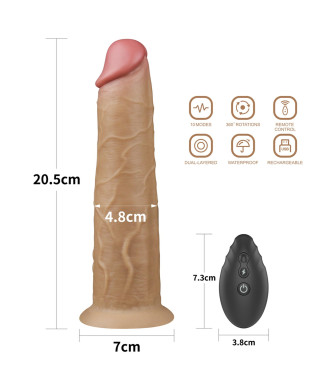 Żylaste dildo penis realistyczny przyssawka 205cm