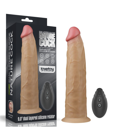 Silikonowy analny penis z przyssawką żylasty 23cm