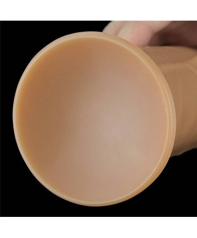 Silikonowy analny penis z przyssawką żylasty 23cm