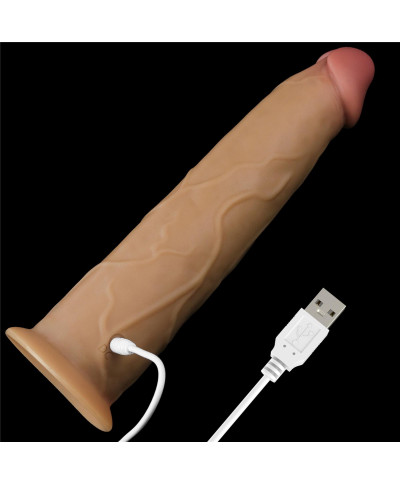 Silikonowy analny penis z przyssawką żylasty 23cm