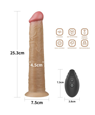 Realistyczne silikonowe żylaste sex dildo 26 cm