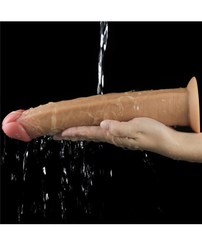 Realistyczne silikonowe żylaste sex dildo 26 cm