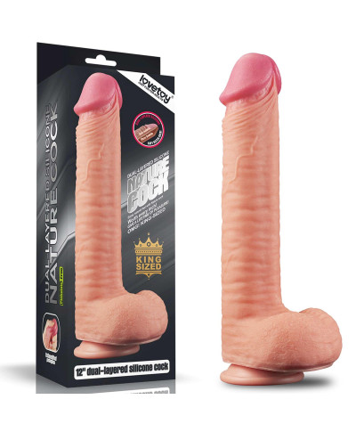 Ogromne dildo realistyczny wygląd przyssawka 30 cm