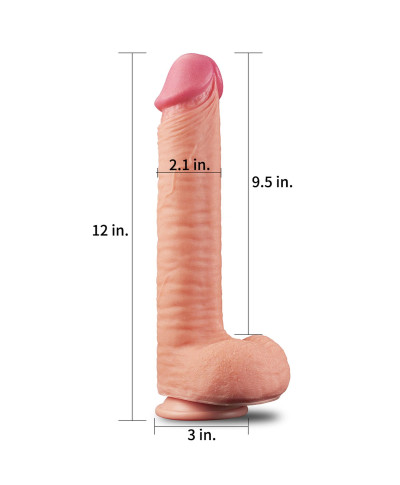 Ogromne dildo realistyczny wygląd przyssawka 30 cm