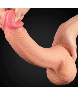 Ogromne dildo realistyczny wygląd przyssawka 30 cm