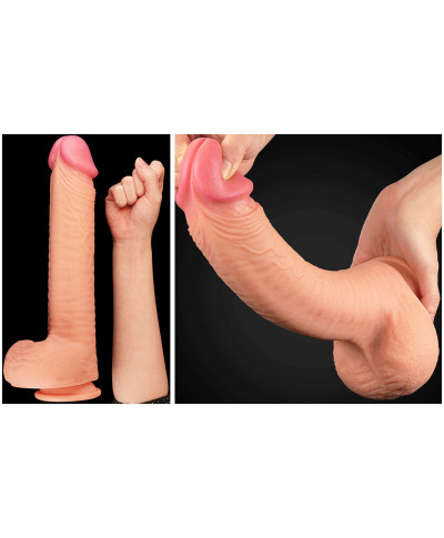 Ogromne dildo realistyczny wygląd przyssawka 30 cm