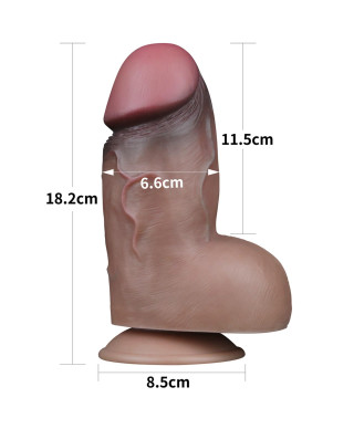 Grube dildo żylaste realistyczne obwód 215cm