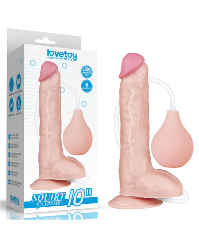 Żylaste dildo penis funkcja wytrysku pompowane 25