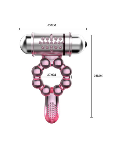 Wibrujący pierścień na penisa masażer 10 trybów