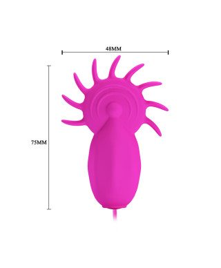 Masażer oralny łechtaczki z kołem języczków pilot
