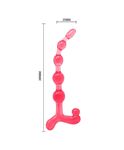 koraliki sonda analna silikonowe 20cm różne kolory