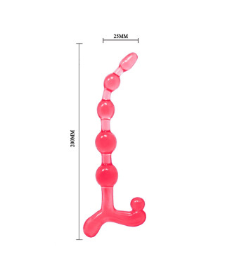 koraliki sonda analna silikonowe 20cm różne kolory