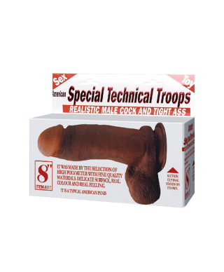 Realistyczne miękkie dildo z przyssawką 195 cm