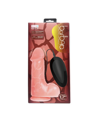 Żylaste dildo do penetracji z wibracjami 17 cm