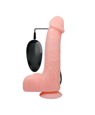 Wibrujące żylaste realistyczne dildo jądra 22 cm