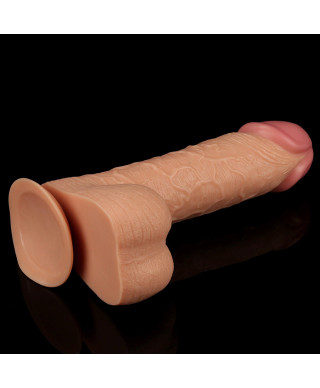 Gruby giętki silikonowy penis z przyssawką 245 cm