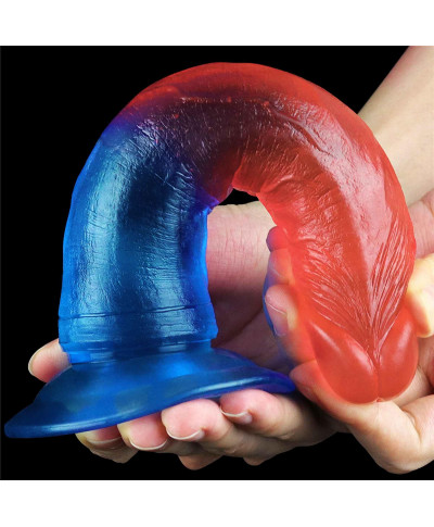 Żelowe dildo penis silikonowy z przyssawką